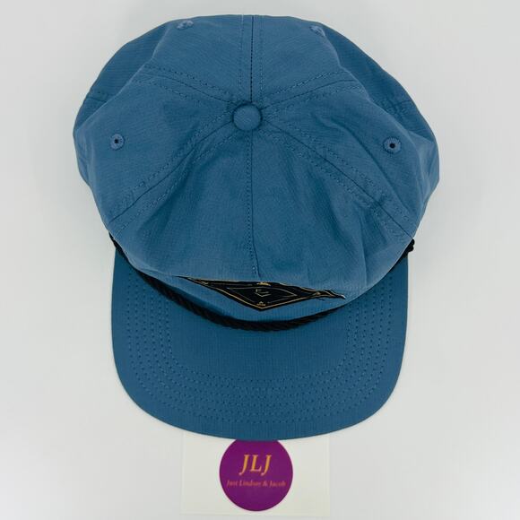 Flylow Men's 5 Panel Rope Unstructured Nylon Adjustable Snapback Flat Brim Hat - Picture 7 of 9